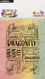 SL Stamp, Dragonfly Dreams - Grunge Word Cloud