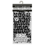 Stamperia Stencil, Furry Friends 2 Cool Street Bricks