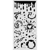Stamperia Stencil, Furry Friends 2 Ink Splatters
