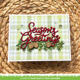 Lawn Fawn Die - Pinecone and Leaves Border