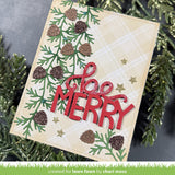 Lawn Fawn Die - Pinecone and Leaves Border