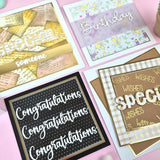 Hunkydory Crafts Paper, Luxury Foiled Edge-to-Edge Ink Me! Cardstock