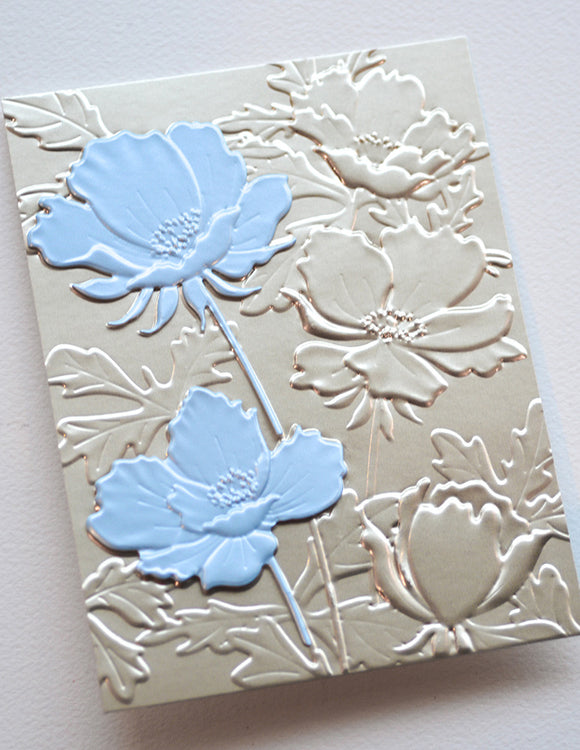 Memory Box Embossing Folder & Die 3D, Anemone Bunches