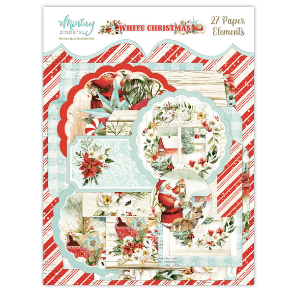 Mintay Embellishment, White Christmas - Paper Elements