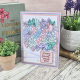Hunkydory Crafts Paper, PRISM Colouring Pad of Flowers