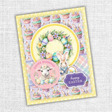 Paper Rose Embellishment, Hop Into Spring.  6 x 8" Embossed Die Cuts