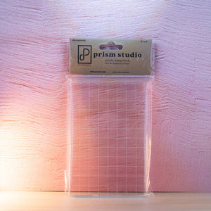Prism Studio Tool, Acrylic Stamping Block - Rectangle 4" X 6"