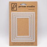 Prism Studio Die, Nesting Stitched Scalloped Rectangles