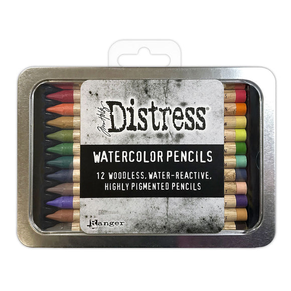 Tim Holtz Ink, Distress Watercolor Pencils - Set #4 (12pc)