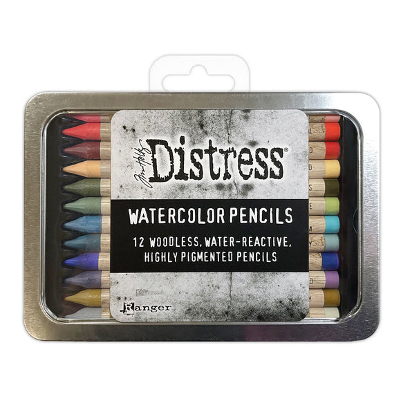 Tim Holtz Ink, Distress Watercolor Pencils - Set #6 (12pc)
