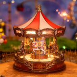 Rolife 3D Wooden Puzzle, DIY Music Box - Classic Carousel