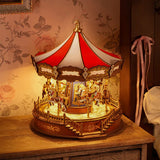 Rolife 3D Wooden Puzzle, DIY Music Box - Classic Carousel