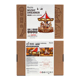 Rolife 3D Wooden Puzzle, DIY Music Box - Classic Carousel