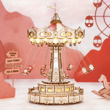 ROKR 3D Wooden Puzzle, Magic Amusement Park - Swing Ride