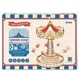 ROKR 3D Wooden Puzzle, Magic Amusement Park - Swing Ride