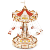 ROKR 3D Wooden Puzzle, Magic Amusement Park - Swing Ride