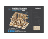 ROKR 3D Wooden Puzzle, Marble Run - Marble Squad