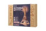 Rolife 3D Wooden Puzzle, Night of the Eiffel Tower