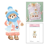 Spellbinders Die, Bundled Up Winter Bear Etched Dies by Frank Garcia