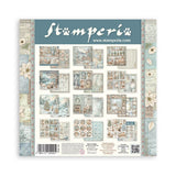 Stamperia Paper, 12X12 Paper Pad, 10 Sheets - White Christmas
