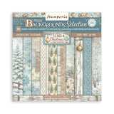 Stamperia Paper, 12X12 Paper Pad, 10 Sheets, Backgrounds - White Christmas