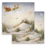 Stamperia Paper, 12X12 Paper Pad, 10 Sheets  - Silent Night