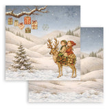 Stamperia Paper, 12X12 Paper Pad, 10 Sheets  - Silent Night