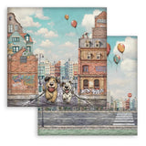 Stamperia Paper 12”x12”, 10 Double Sided Printed Sheets - Furry Friends 2