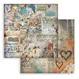 Stamperia Paper 8”x8”, 10 Double Sided Backgrounds Sheets - Furry Friends 2