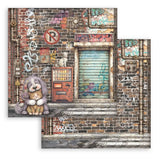 Stamperia Paper 8”x8”, 10 Double Sided Printed Sheets - Furry Friends 2