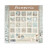Stamperia Paper, 12X12 Paper Pad, Single Face - White Christmas