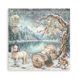 Stamperia Paper, 12X12 Paper Pad, Single Face - White Christmas