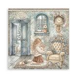 Stamperia Paper, 12X12 Paper Pad, Single Face - White Christmas