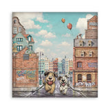Stamperia Paper, 12”x12”, 22 Single Sided Printed Paper Sheets - Furry Friends 2