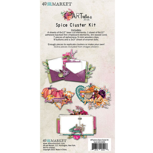 49 and Market Embellishment, ARToptions Spice Collection - Cluster Kit