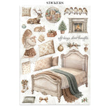 Stamperia Paper, Printed Art Junk Journal - White Christmas