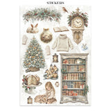 Stamperia Paper, Printed Art Junk Journal - White Christmas