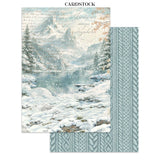 Stamperia Paper, Printed Art Junk Journal - White Christmas