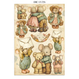 Stamperia Paper, Printed Art Junk Journal Focus Point, A5 - Cozy Family