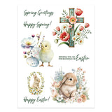 Spellbinders  Embellishment, Spring Blessings Rub-On Sheets