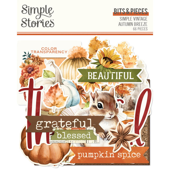 Simple Stories Embellishment, Bits & Pieces - Simple Vintage Autumn Breeze