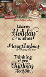 SL Stamps, Warm Holiday Wishes - Cottage Christmas