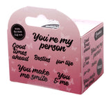 SL Embellishment, Clear Stickers Black - You're My Person