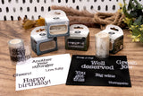 SL Embellishment, Clear Stickers White - Another Year Stronger Essentials 5 Meters