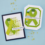 Spellbinders Stamp & Die Set, Awareness Ribbon and Sentiments