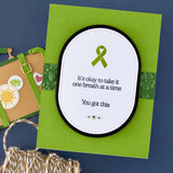 Spellbinders Stamp & Die Set, Awareness Ribbon and Sentiments