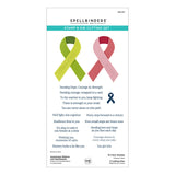 Spellbinders Stamp & Die Set, Awareness Ribbon and Sentiments
