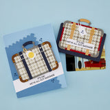 Spellbinders Stamp & Die Set, Retro Suitcase and Sentiments