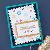 Spellbinders Stamp & Die Set, Retro Suitcase and Sentiments