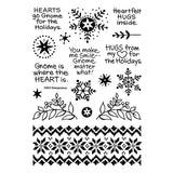 Stampendous Stamp Holiday Hugs - Gnome Hugs Sentiments